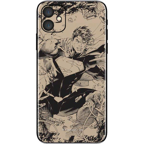 DC Comics Superman Unchained #1 Original Cover Pencils iPhone 11 Skin